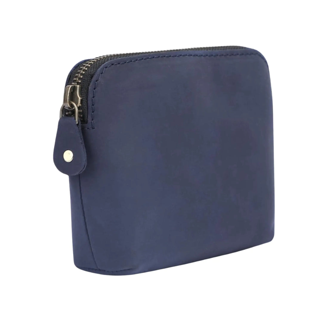 TheAntiq Cosmetic Case Leather Cosmetic Bag Zipper Coin Pouch Dopp Kit for Small Make-up Essentials Make-up Bag Zipper Pouch For Laptop Adapter Toiletry Bag For Men & Women (Blue)