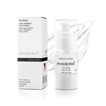 PHOERA Primer Face Foundation PrimersFace Primer for Makeup Long Lasting Hydrating Smoothing Isolated Moisturizing Oil Free Effect Make Up Base Matte Makeup Primer (18ml)
