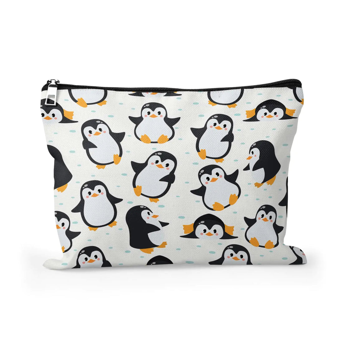 Cafl Cute Penguins Makeup Bag Penguin Cosmetic Bag for Women Large Capacity Make Up Bag Portable Travel Toiletry Pouch Organizer 10 * 8inch