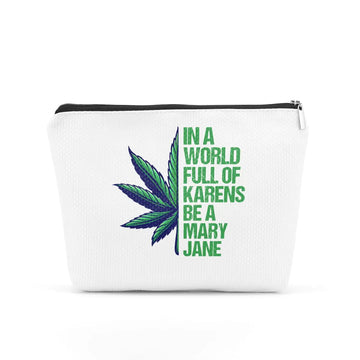 TBT Inspired Green Leaves Lovers Gift Make Up Bag Cosmetic Bag Birthday Christmas Friendship Gifts for Women Best Friends Female Sisters