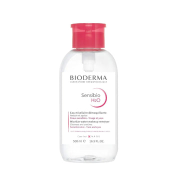 Bioderma - Sensibio H2O PUMP - Micellar Water - Cleansing and Make-Up Removing – Refreshing feeling – for Sensitive Skin 16.9 Fl Oz (Pack of 1)