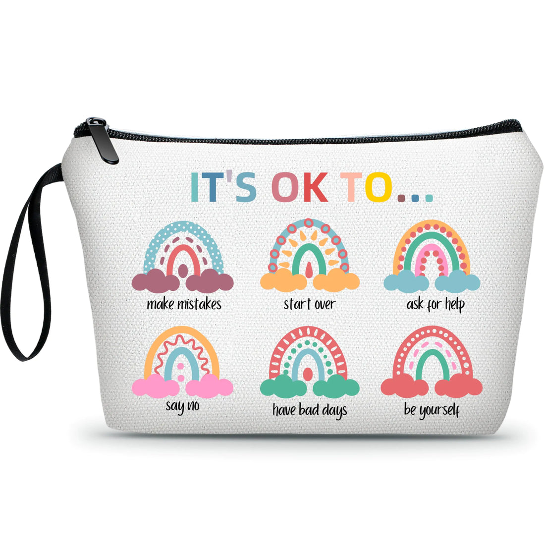 ARIOSEY Inspirational Gifts for WomenPositivity GiftsFun Gifts for Women FriendsTeenage Girl PresentsWomens Makeup Cosmetic Make Up BagTeen GirlsWife Gift Ideas
