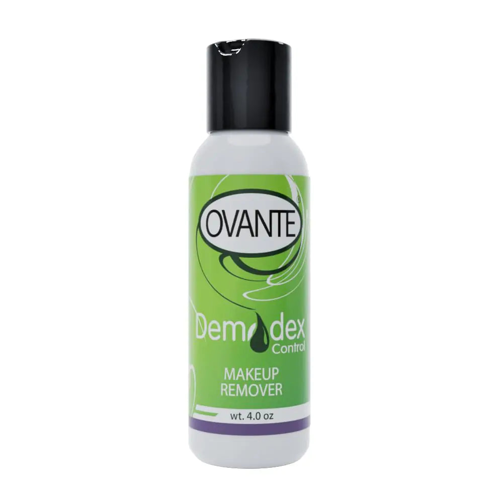 Ovante Demodex Mite Eliminating Face Wash & Make Up Remover With Tea Tree Oil For Human With Demodex Mite Rosacea Blepharitis Itchy Eyelids & Lashes - 4.0 oz