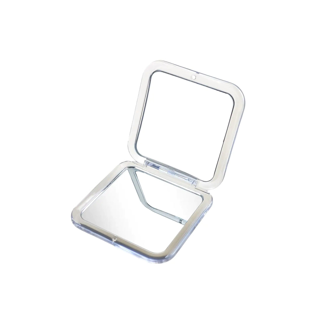 Sanmeizu 3.34" Square 180° Mini Portable and Compact Magnifying MirrorDistortion-Free ReflectionsClear Mirror FramePerfect for Make up &Travel(Blue 1X/10X)