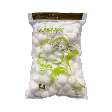 Cotton Balls for Facial Treatments Nails and Make-Up Removal Applying Tonics & Cleansers Multi-Purpose Soft Natural Cotton Balls (Large 200 Count)