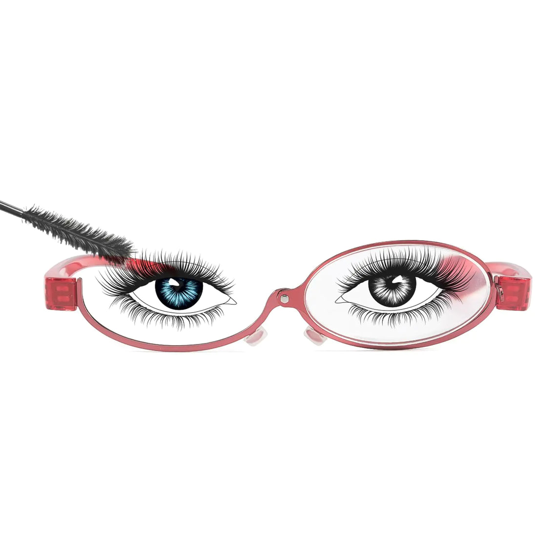 SODQW Makeup Reading Glasses for Women One Eye Rotating Magnifying Make Up Eyeglasse Cosmetic Readers