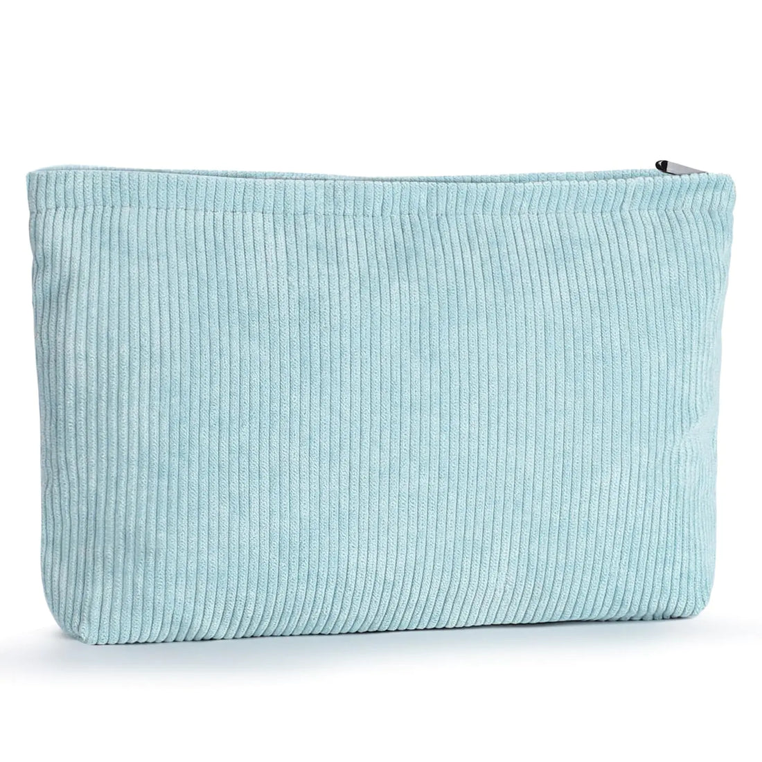 Etercycle Corduroy Makeup Bag Cosmetic Pouch Make Up Travel Purse Organizer Cosmetic Bags Organizer Storage Bag Small Makeup Bag for Women(Blue)