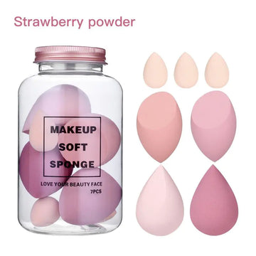 7Pcs Makeup Sponge Set Face Beauty Cosmetic Powder Puff for Foundation Cream Concealer Make Up Blender Tools Sponge ������������������