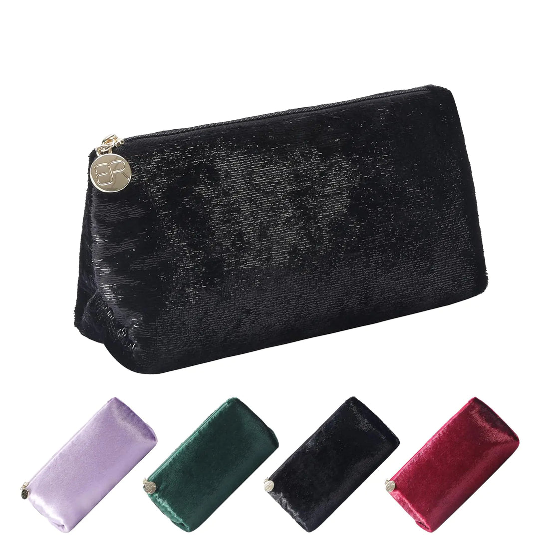bagINBAG QIANPA Small Makeup Bag for Purse，Black Cosmetic Travel Bag for Women Cute Make Up Pouch for Accessories