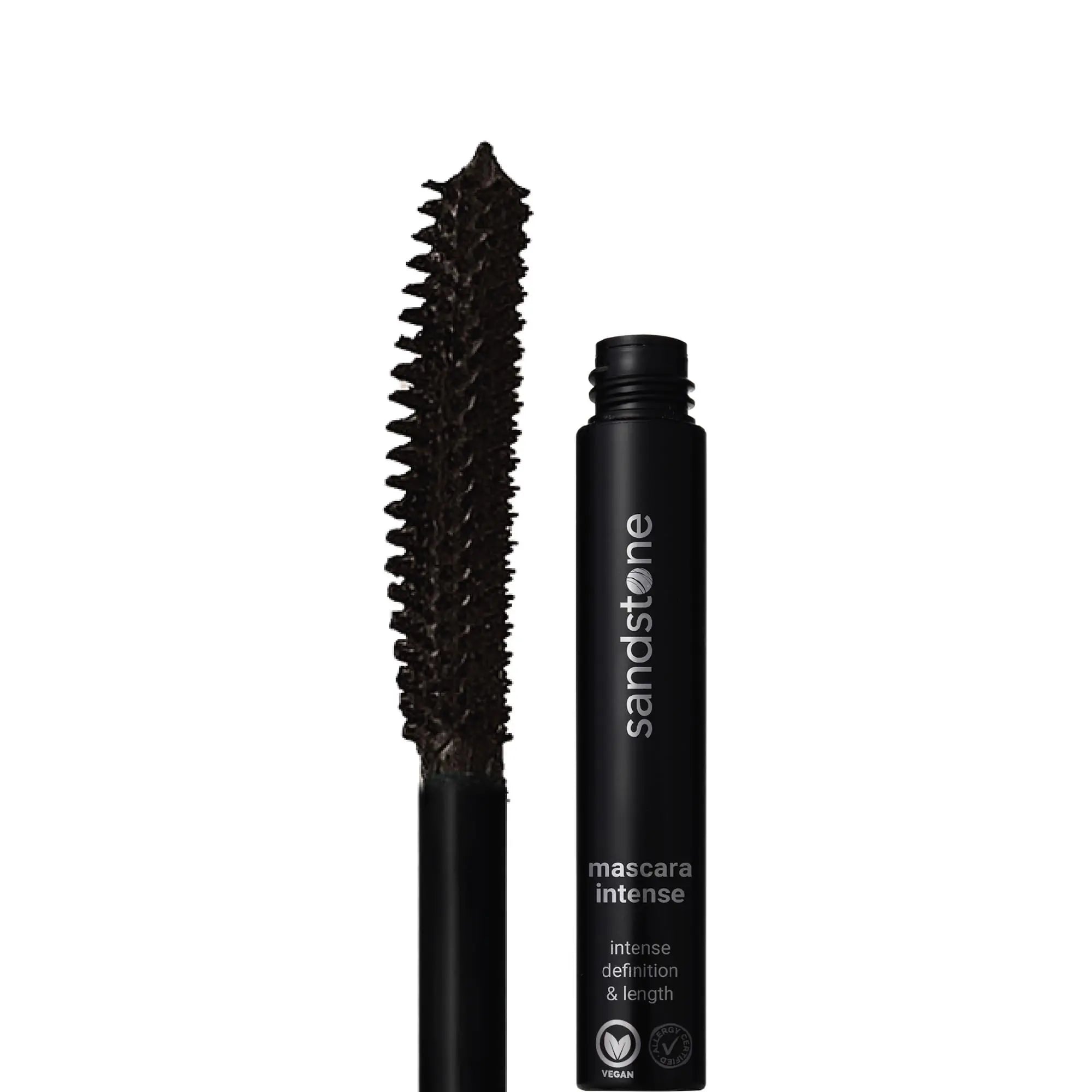 Sandstone Scandinavia Hypoallergene Mascara Empfindliche Augen | Volume Wimperntusche Braun für Volumen und Intensität | Allergie-zertifizierte Wimperntusche Lange Wimpern | Hypoallergenic Make up